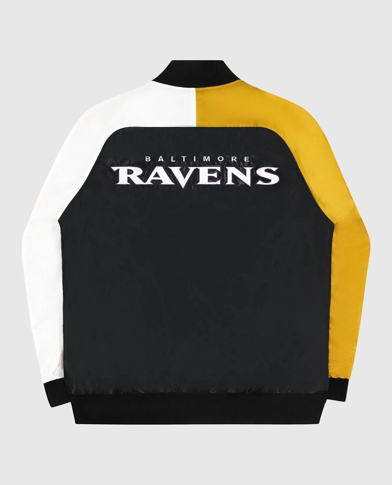 Men's Baltimore Ravens Varsity Satin Full-Snap Jacket In Purple