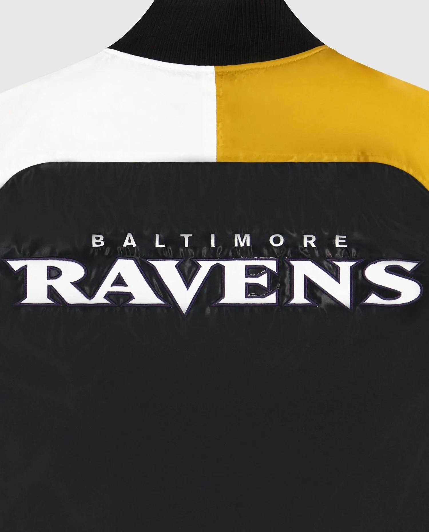 Men's Baltimore Ravens Varsity Satin Full-Snap Jacket In Purple