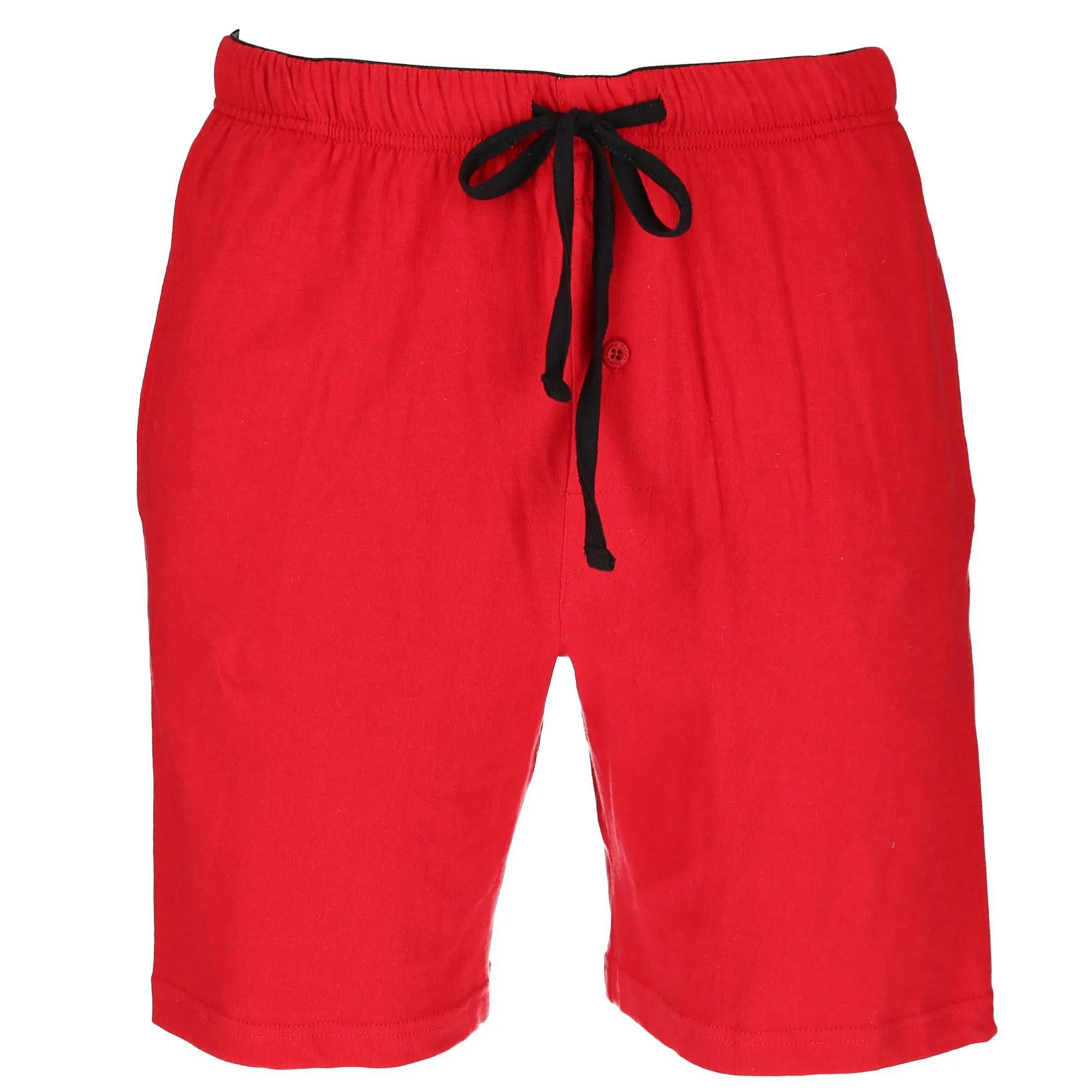 Men's Big and Tall Knit Sleep Shorts with Pockets (3 Pair Pack)