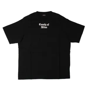 Men's Black Cotton Nine Flags Short Sleeve T-Shirt