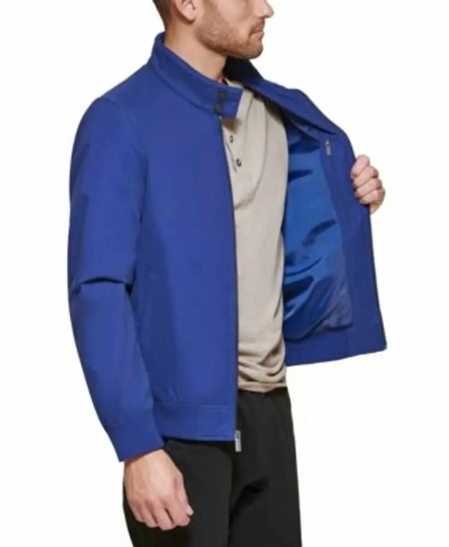Men's Bomber Jacket In Blue
