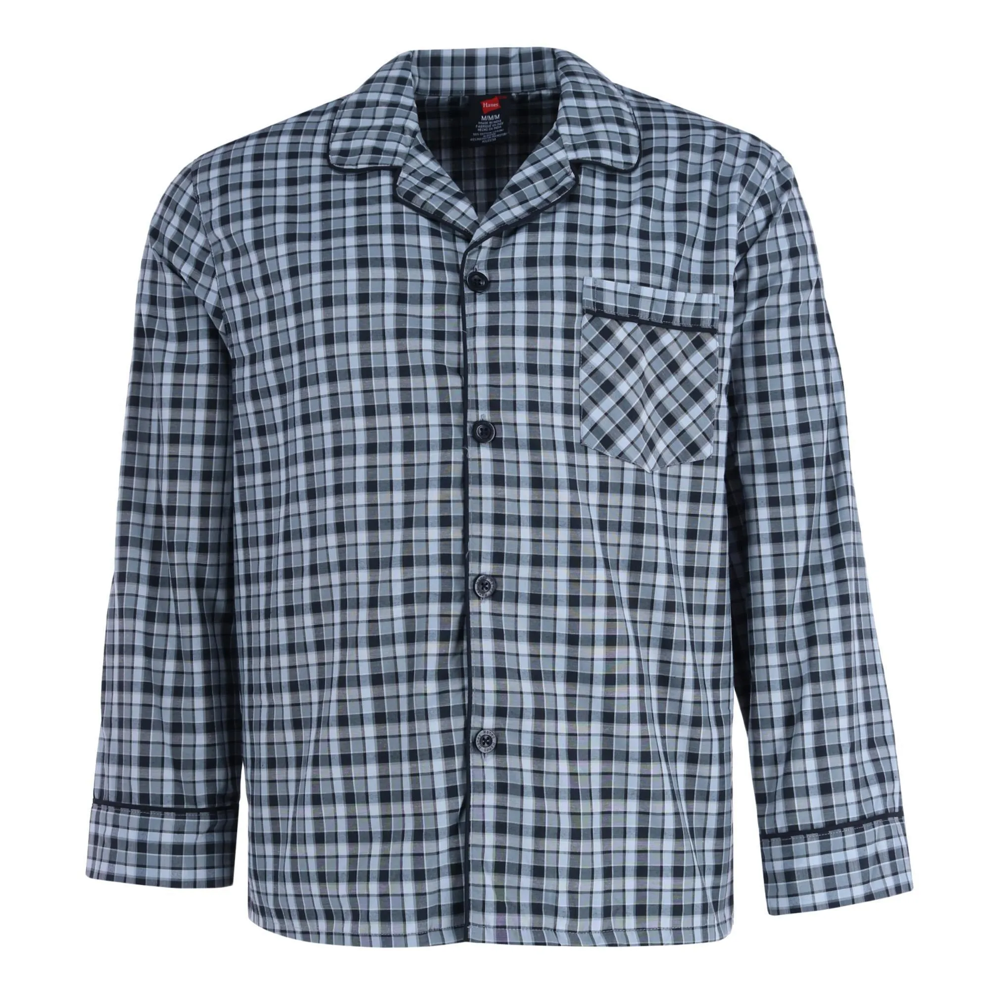 Men's Broadcloth Long Sleeve Pajama Set