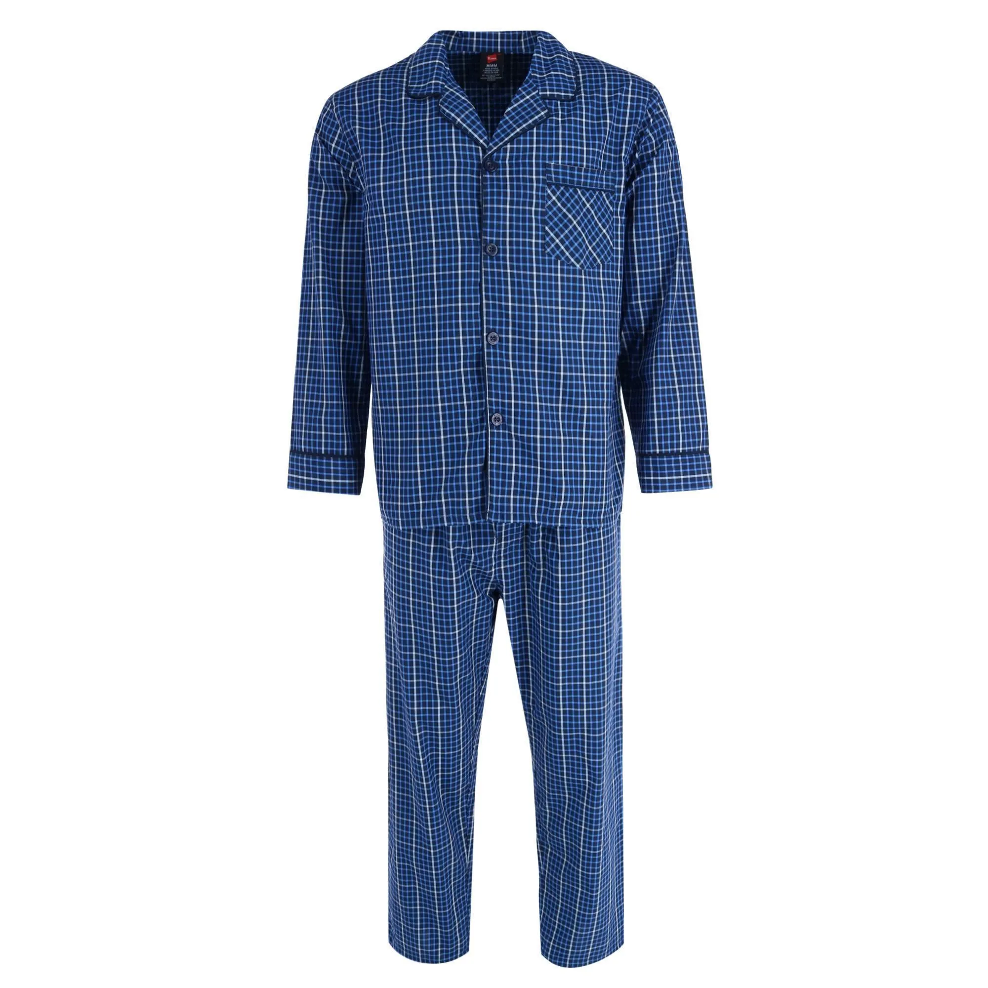 Men's Broadcloth Long Sleeve Pajama Set