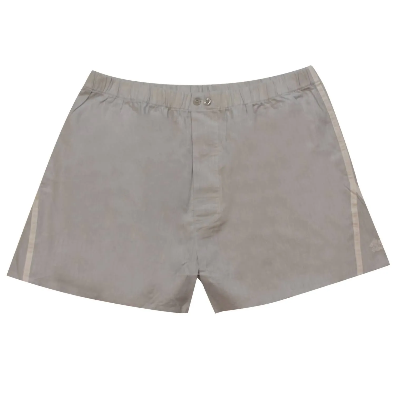 Men's Chambray Cotton Boxer Brief In Gray