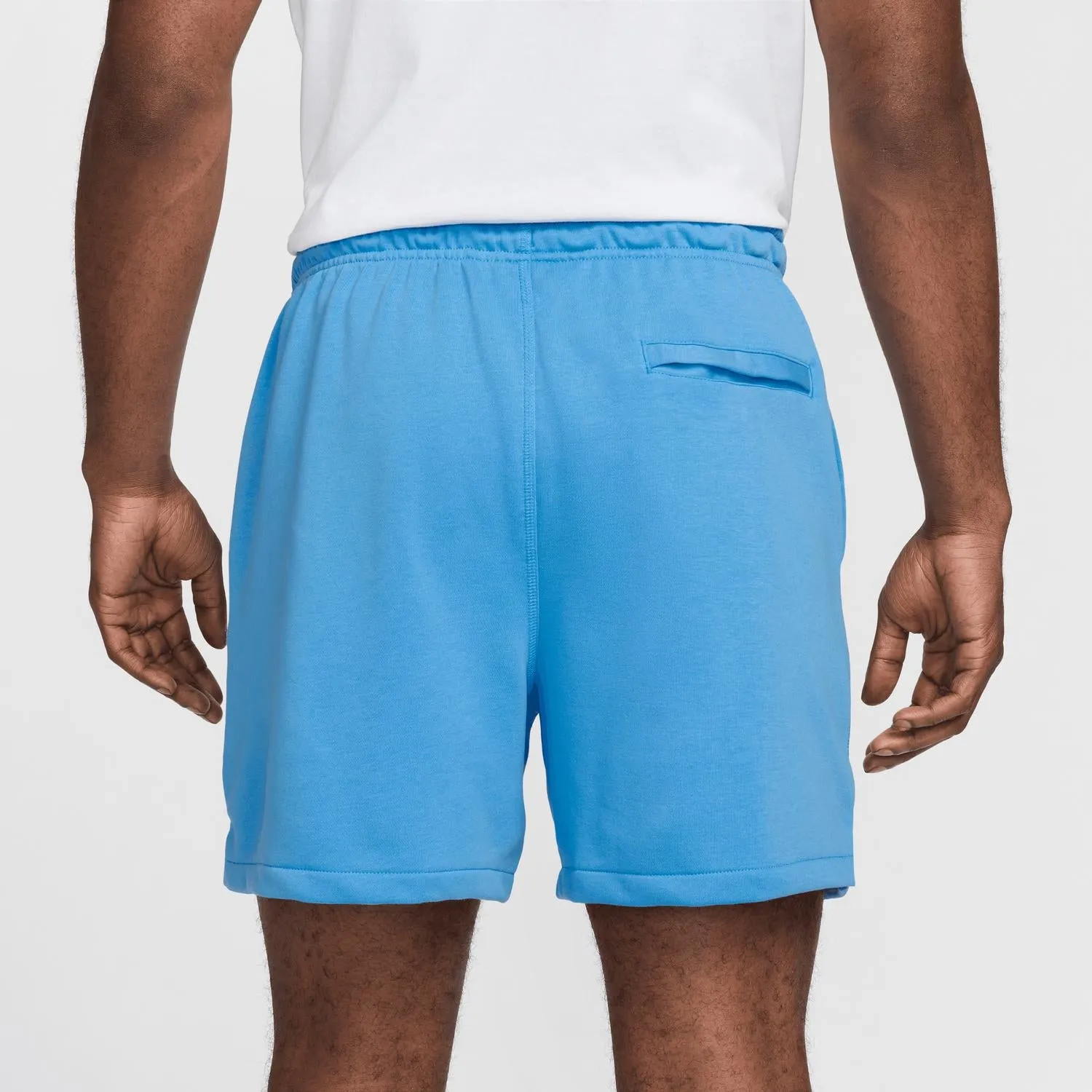 Men's Club French Terry Flow Shorts In University Blue/white