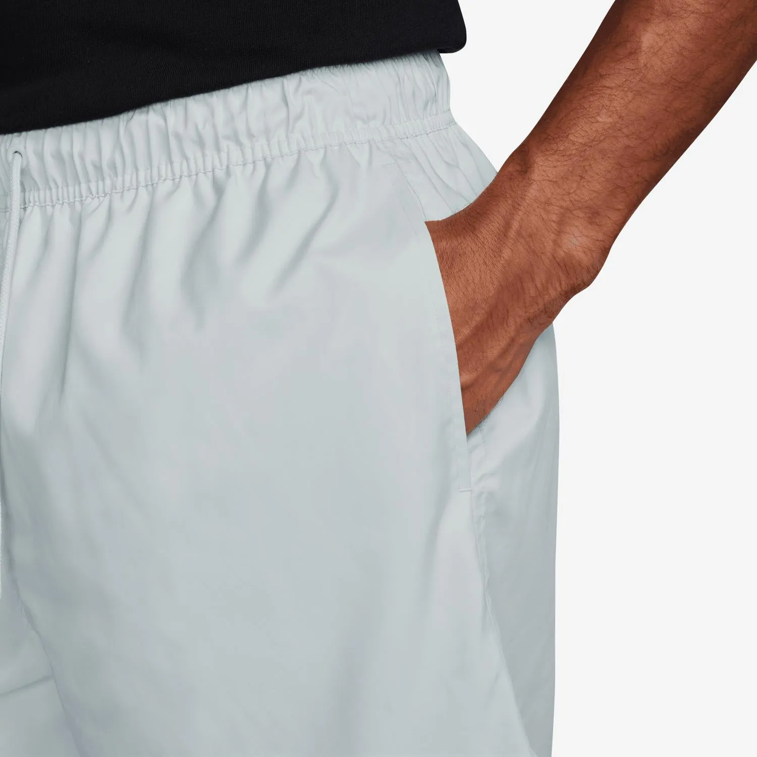 Men's Club Woven Flow Shorts In Pure Platinum/white