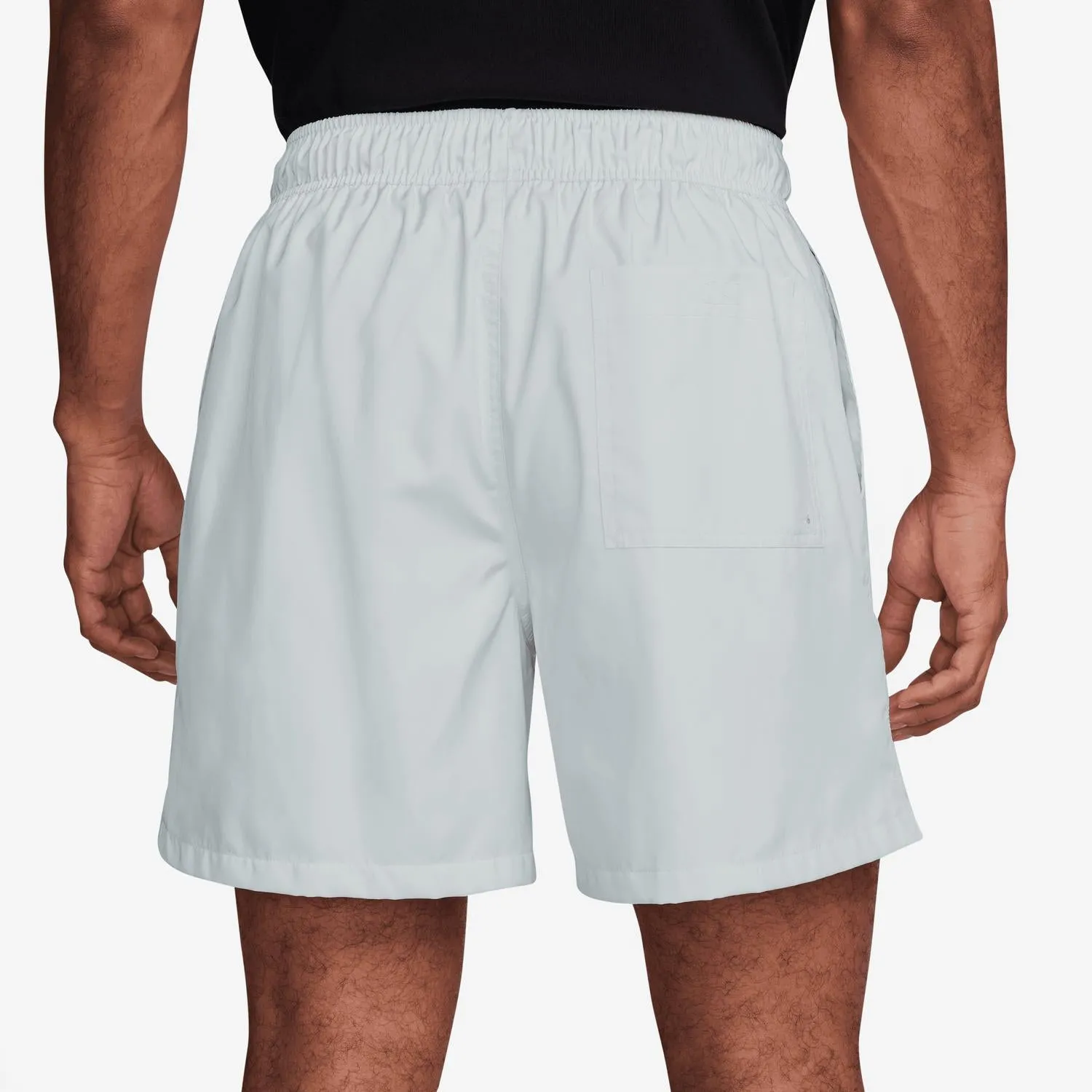 Men's Club Woven Flow Shorts In Pure Platinum/white