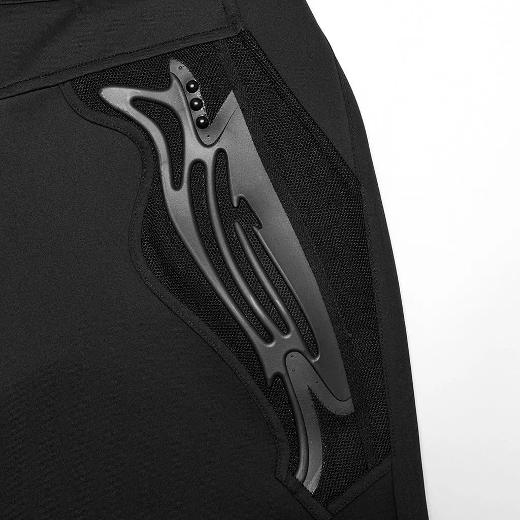 Men's Cyberpunk Patch Studs Pants