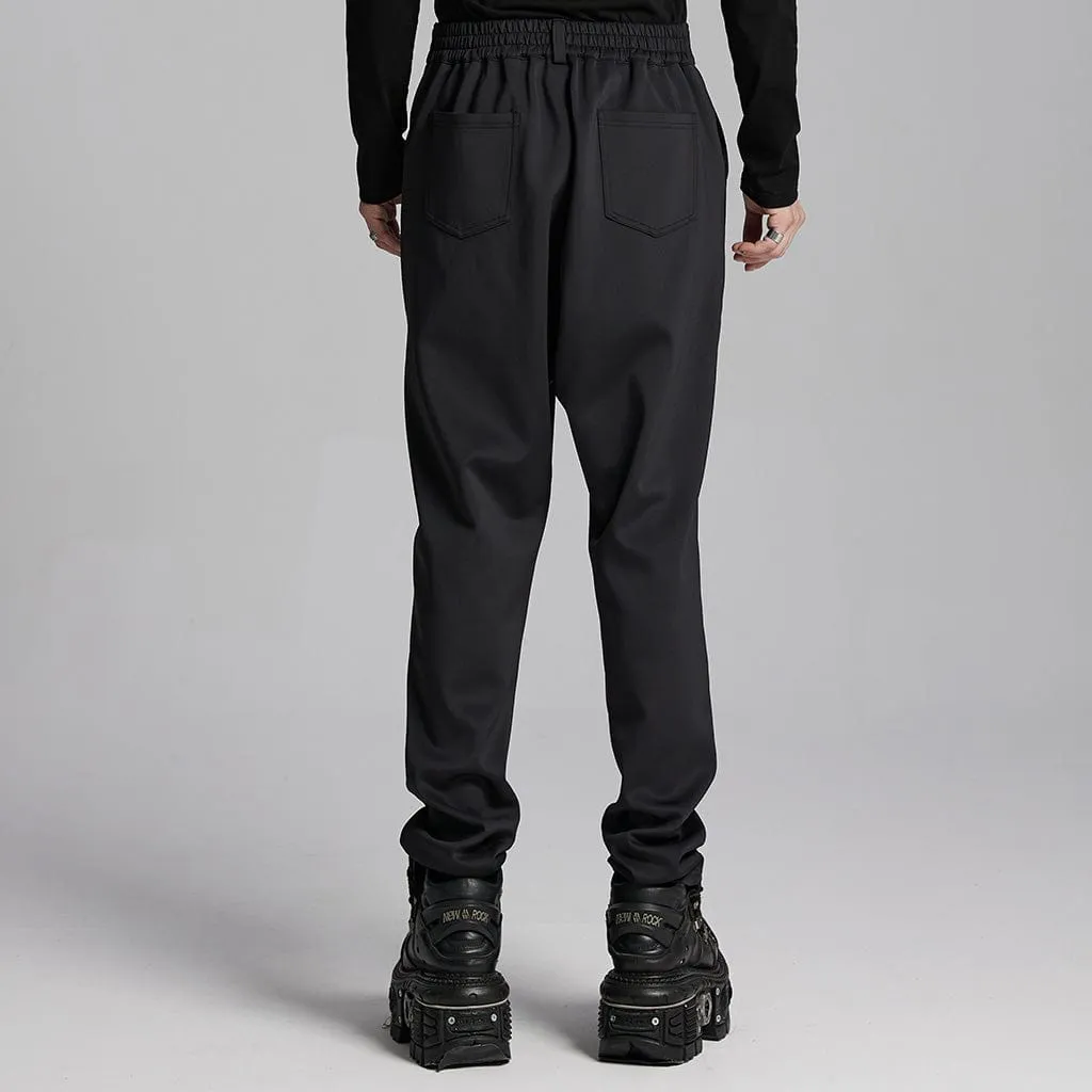 Men's Cyberpunk Patch Studs Pants