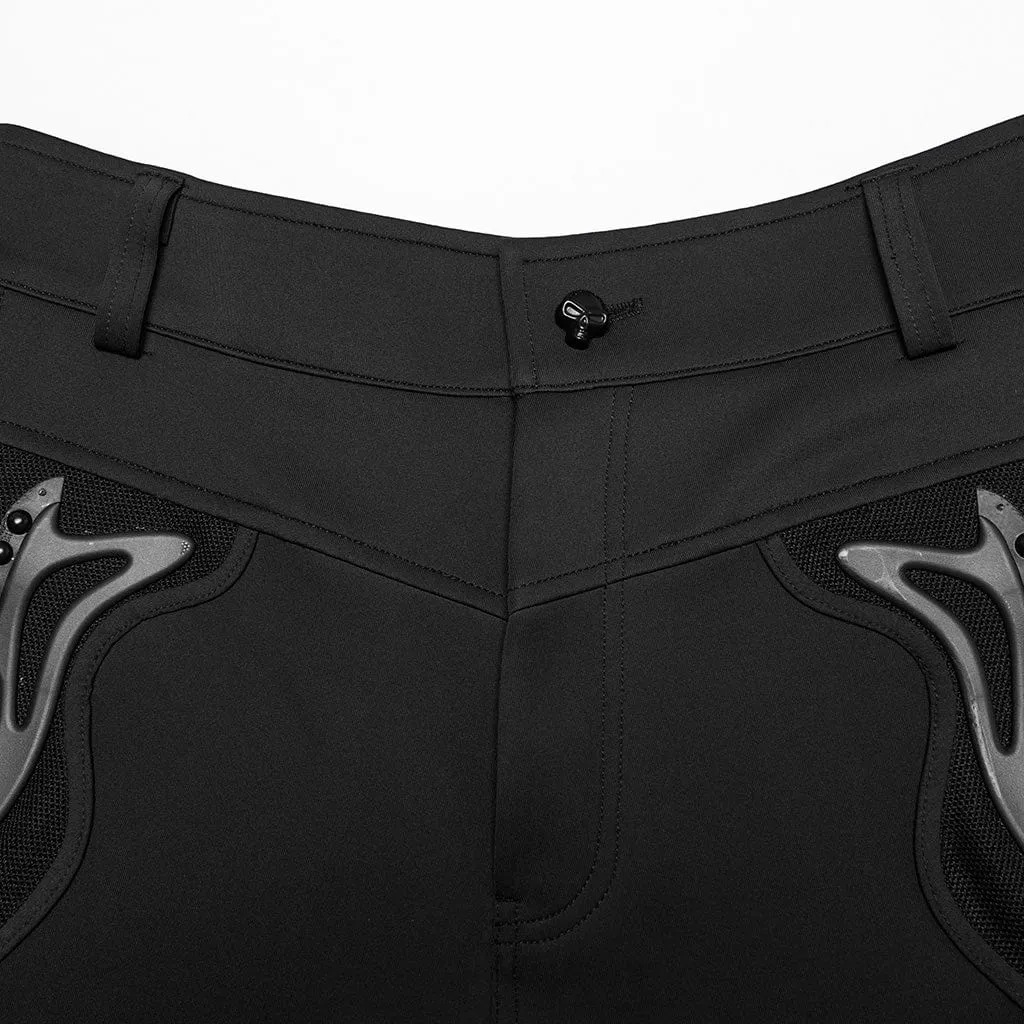 Men's Cyberpunk Patch Studs Pants