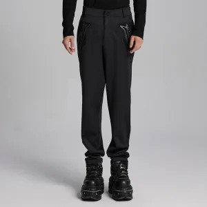 Men's Cyberpunk Patch Studs Pants