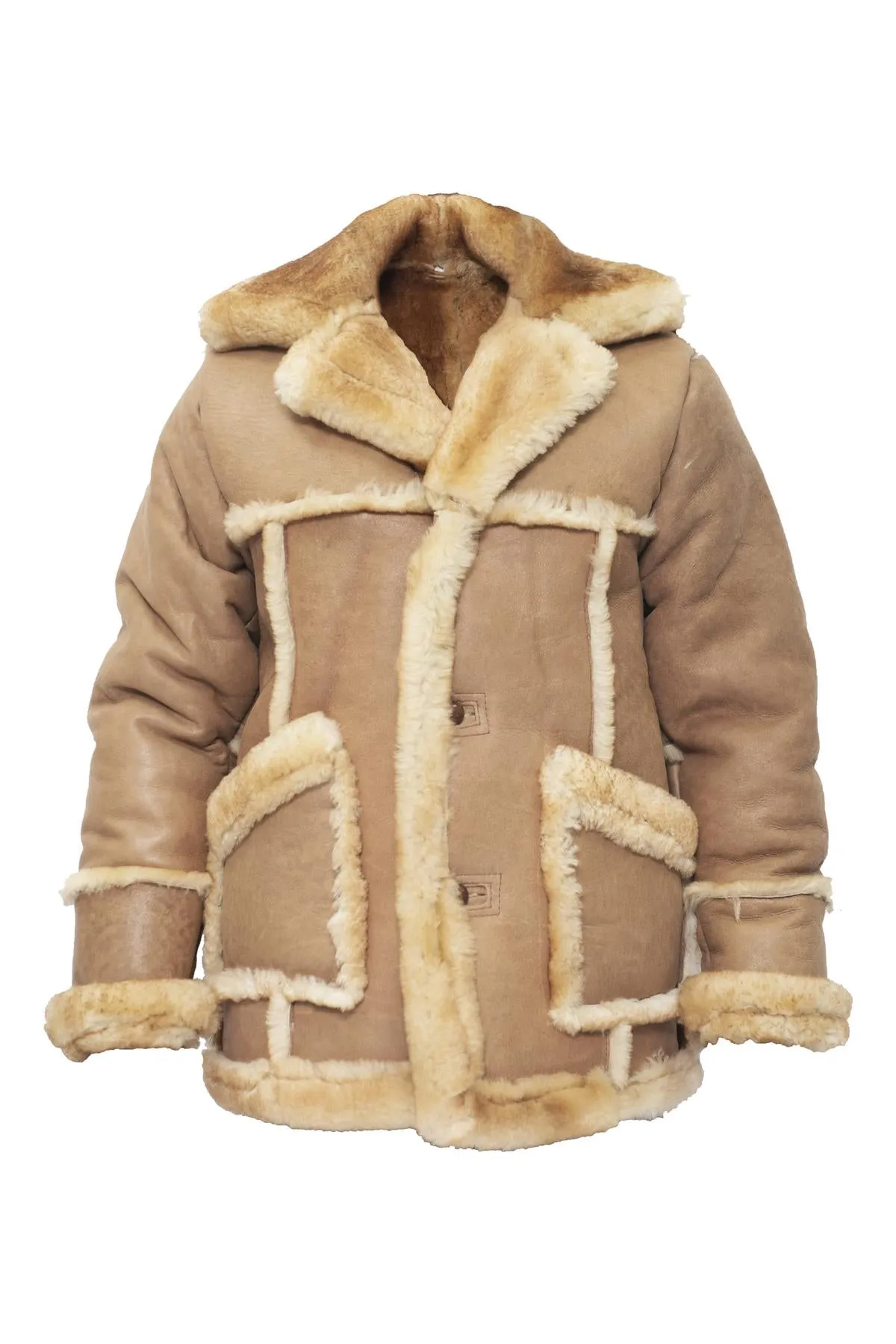Mens Designer Winter Sheepskin Fur Coat-Leominster