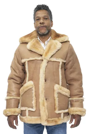 Mens Designer Winter Sheepskin Fur Coat-Leominster