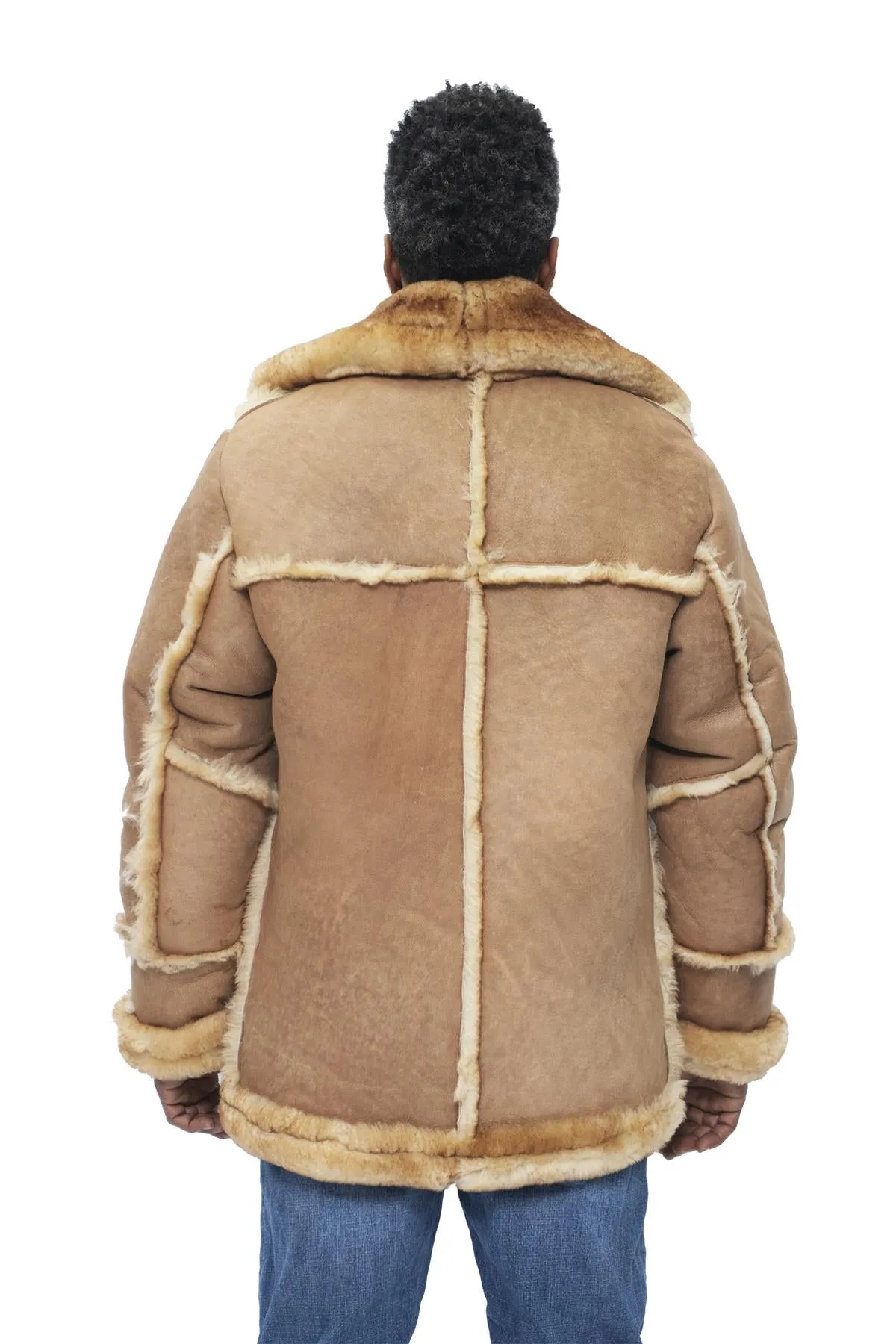Mens Designer Winter Sheepskin Fur Coat-Leominster