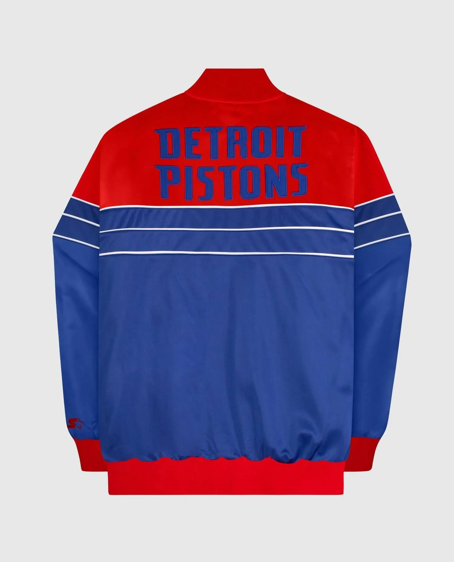 Men's Detroit Pistons Knit Full Zip Jacket In Blue