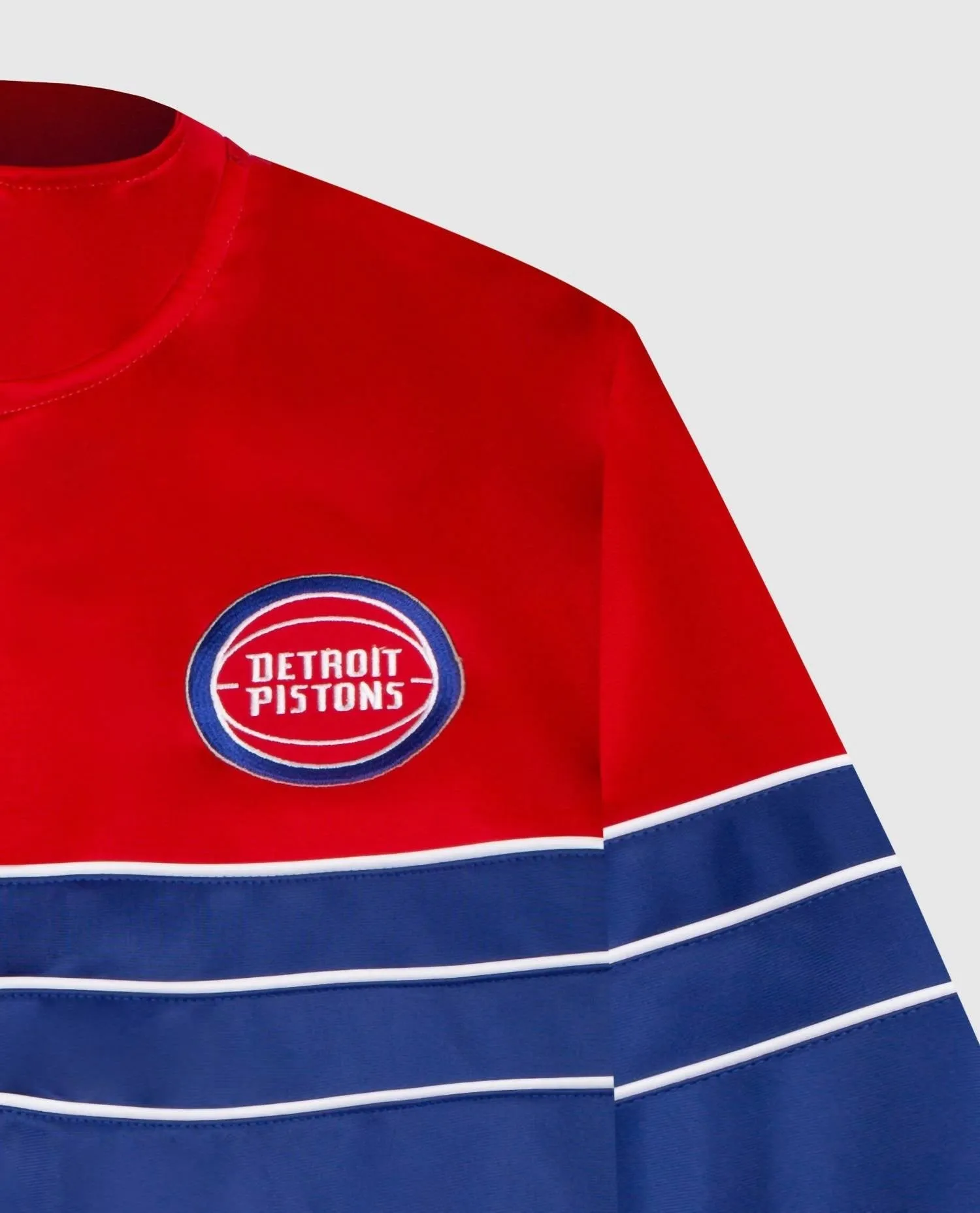Men's Detroit Pistons Knit Full Zip Jacket In Blue