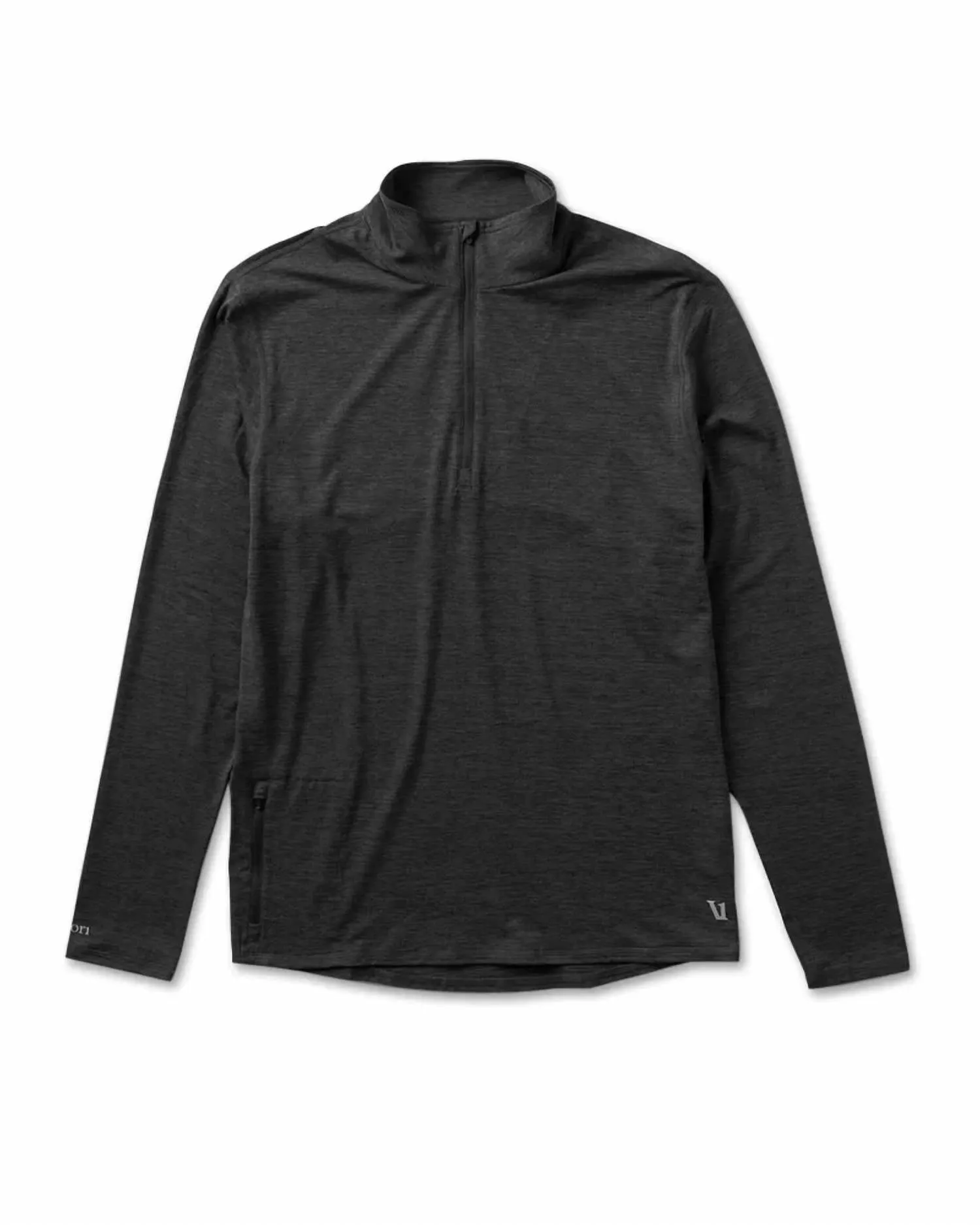 Men's Ease Performance 1/2 Zip Top In Charcoal Heather