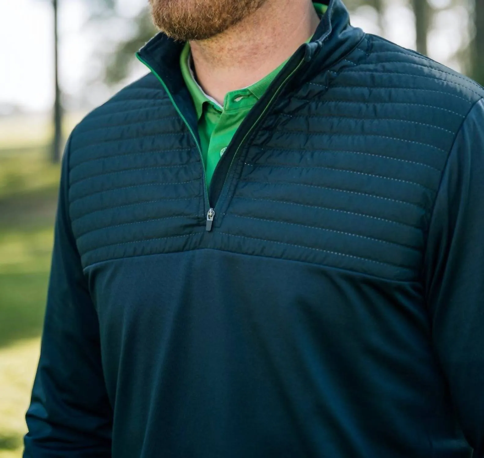 Men's Gleneagles Thermo Midlayer Jacket In Navy Fairway