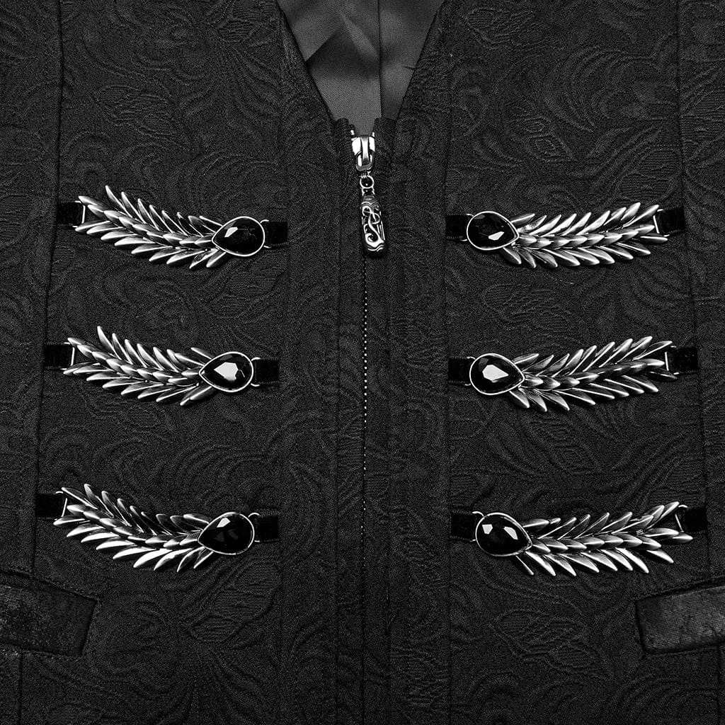 Men's Gothic Buckle-up Loops Waistcoat