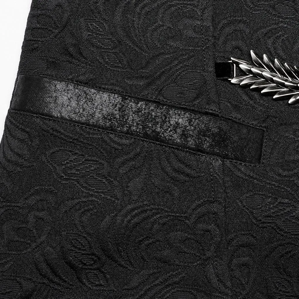 Men's Gothic Buckle-up Loops Waistcoat