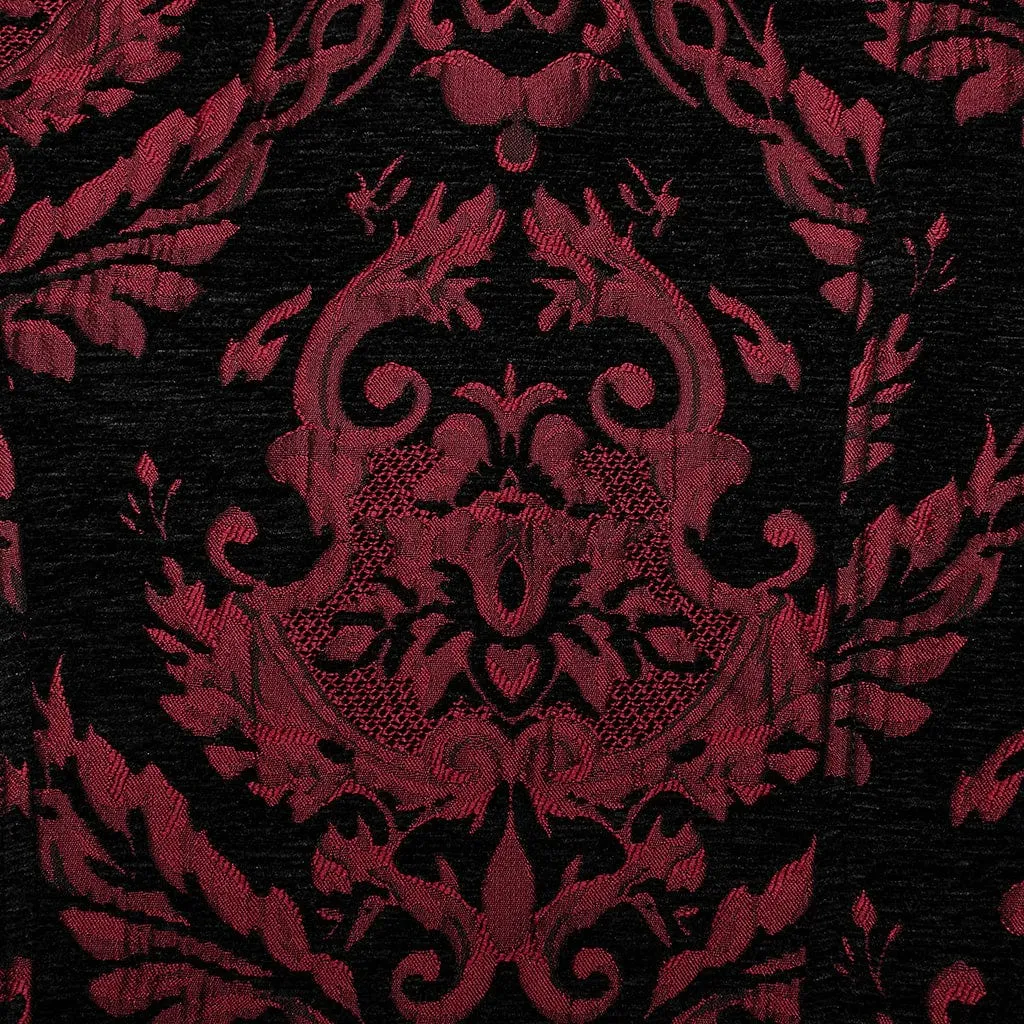 Men's Gothic Stand Collar Jacquard Splice Vest