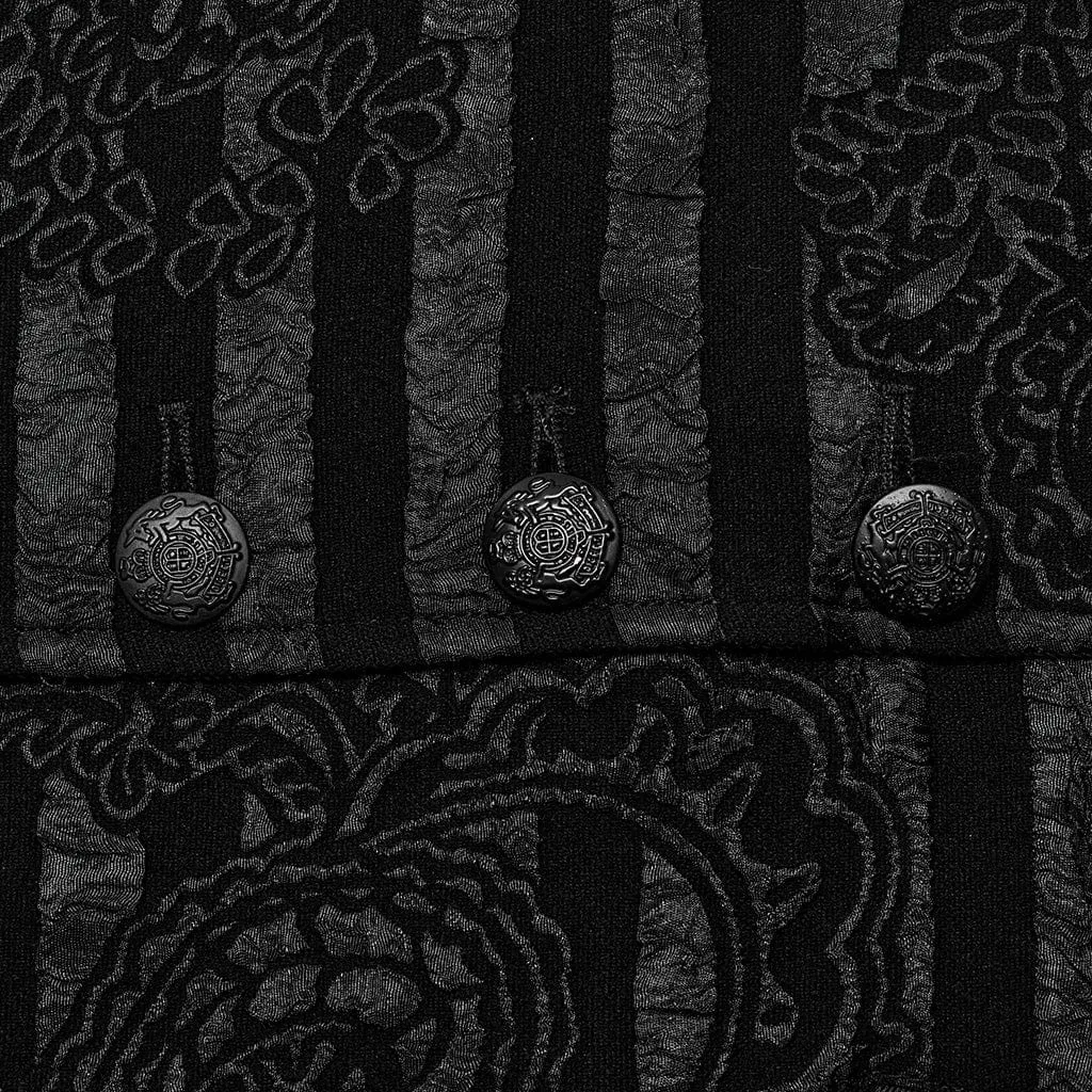 Men's Gothic Stripes Jacquard Waistcoat