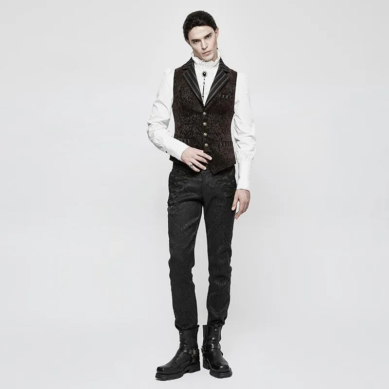 Men's Gothic Vintage Jacquard Waistcoat
