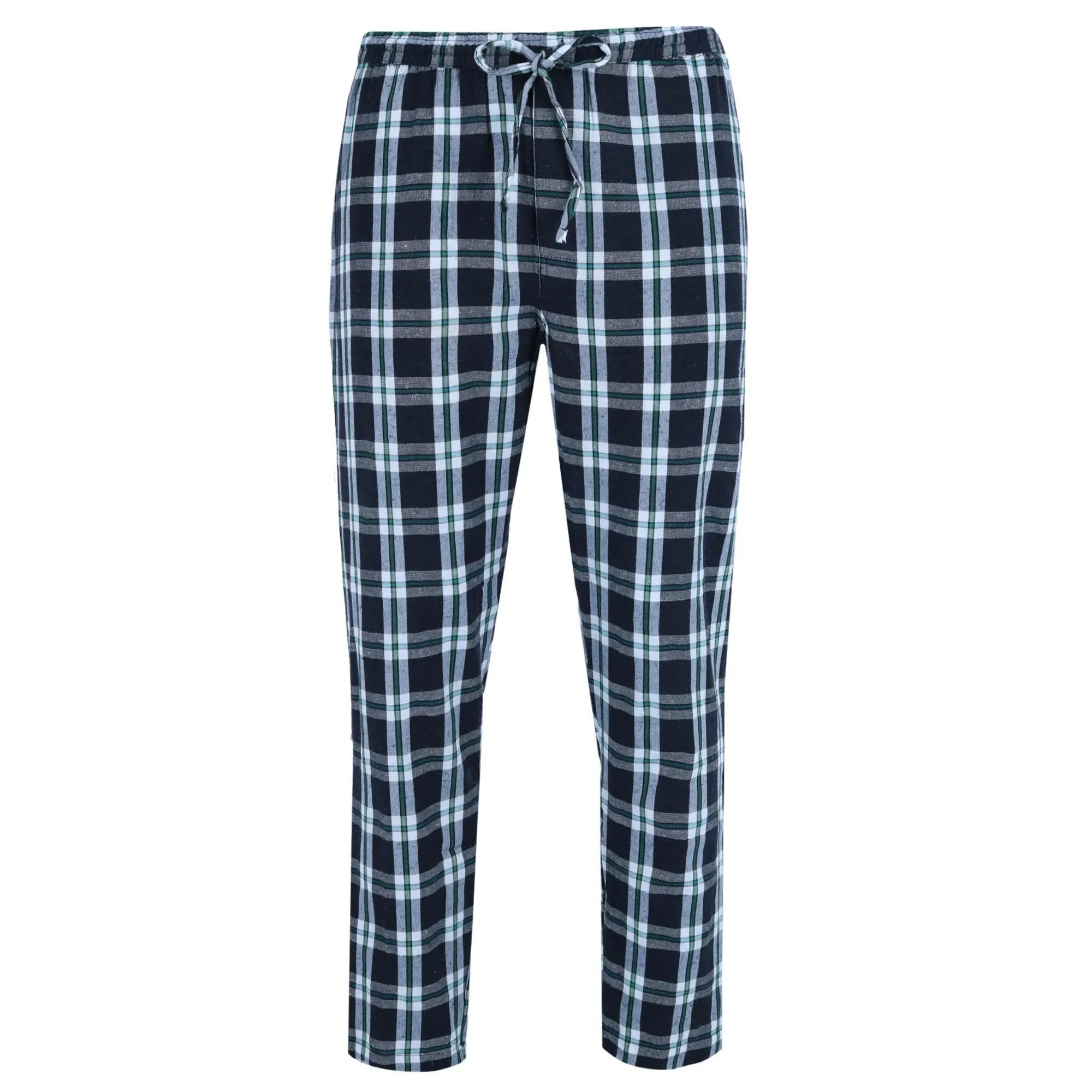 Men's Long Sleeve Henley With Flannel Pant Lounge Set