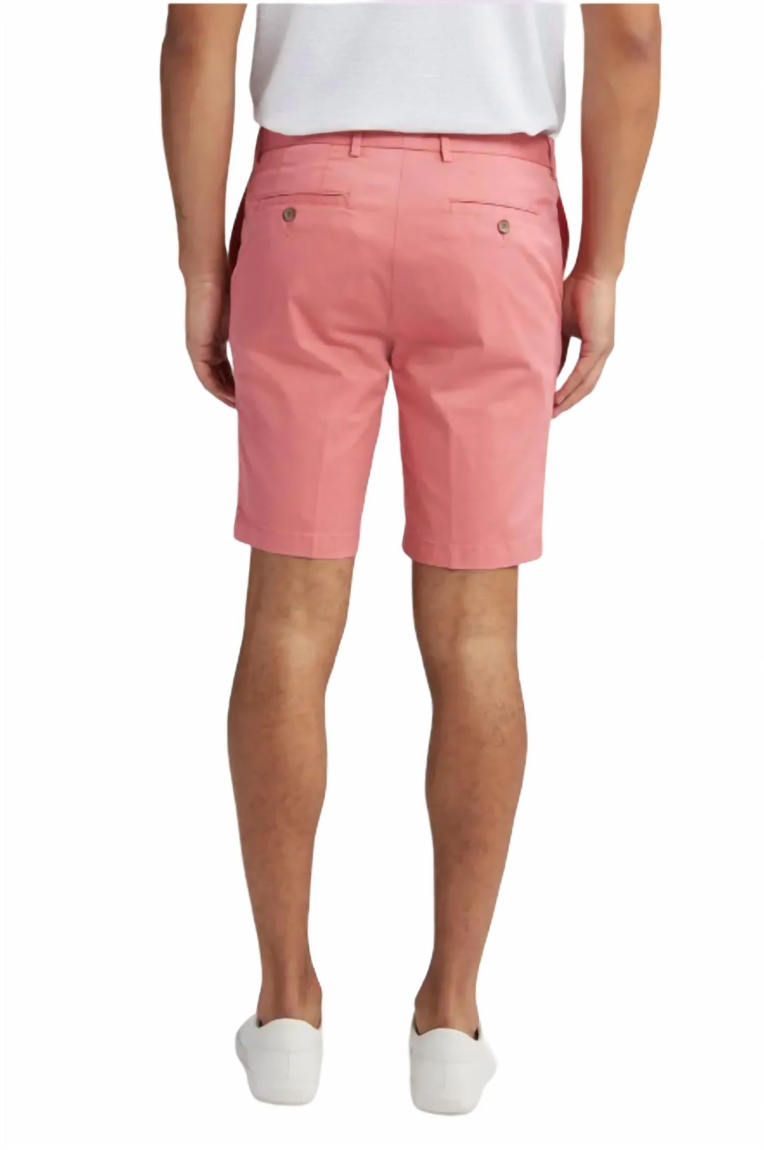 Men's Microsanded Cotton Stretch Twill Shorts In Nantucket Red