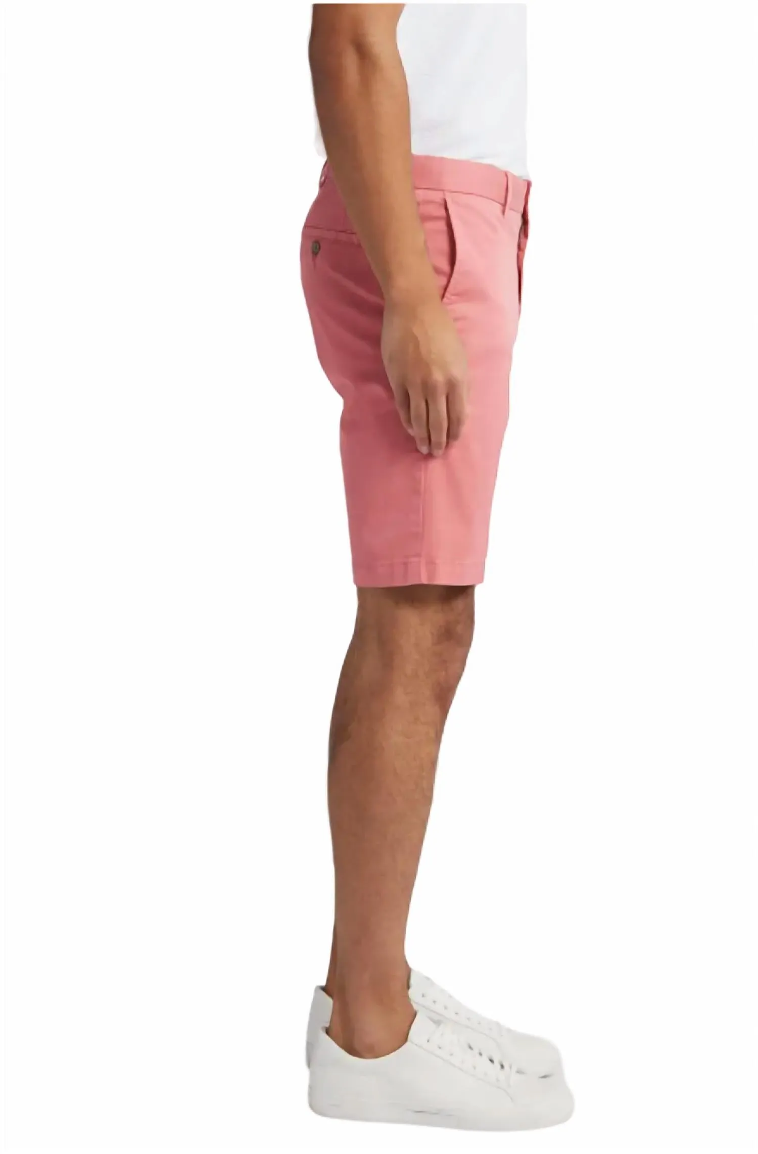 Men's Microsanded Cotton Stretch Twill Shorts In Nantucket Red