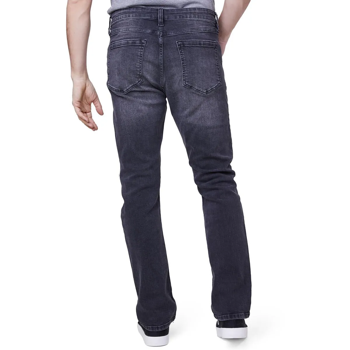 Mens Mid Rise Destroyed Slim Jeans