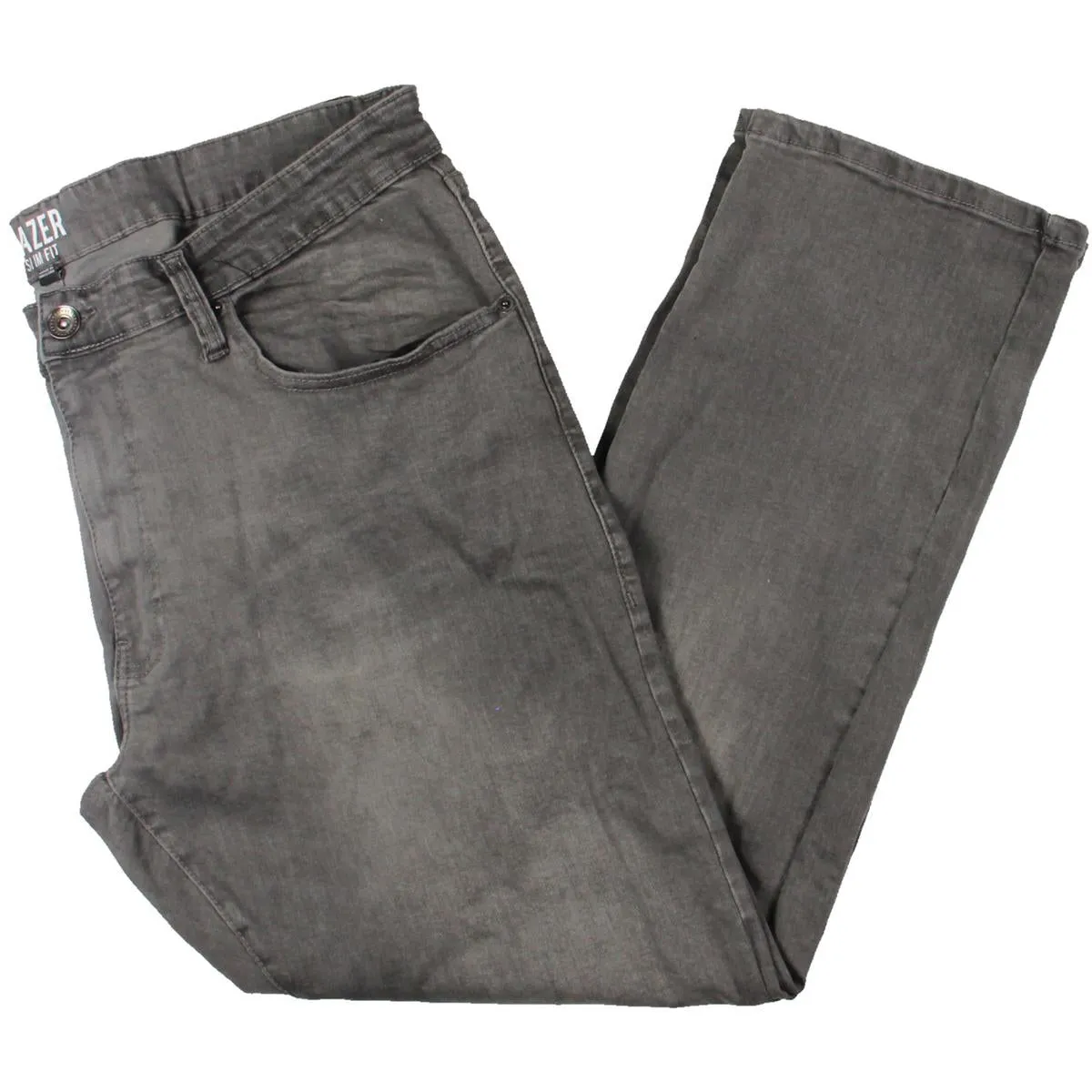 Mens Mid Rise Destroyed Slim Jeans
