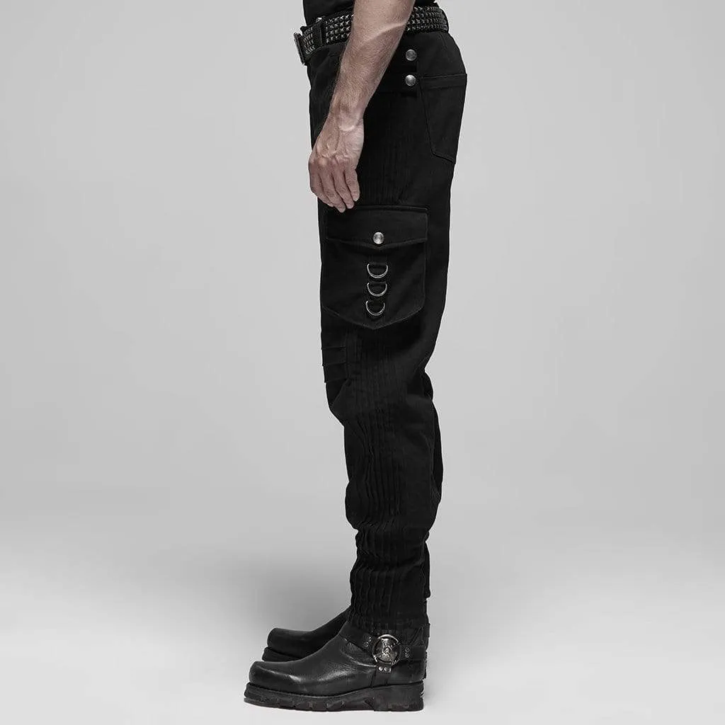 Men's Military False Two-piece Pants