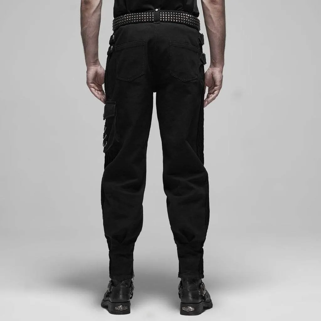 Men's Military False Two-piece Pants