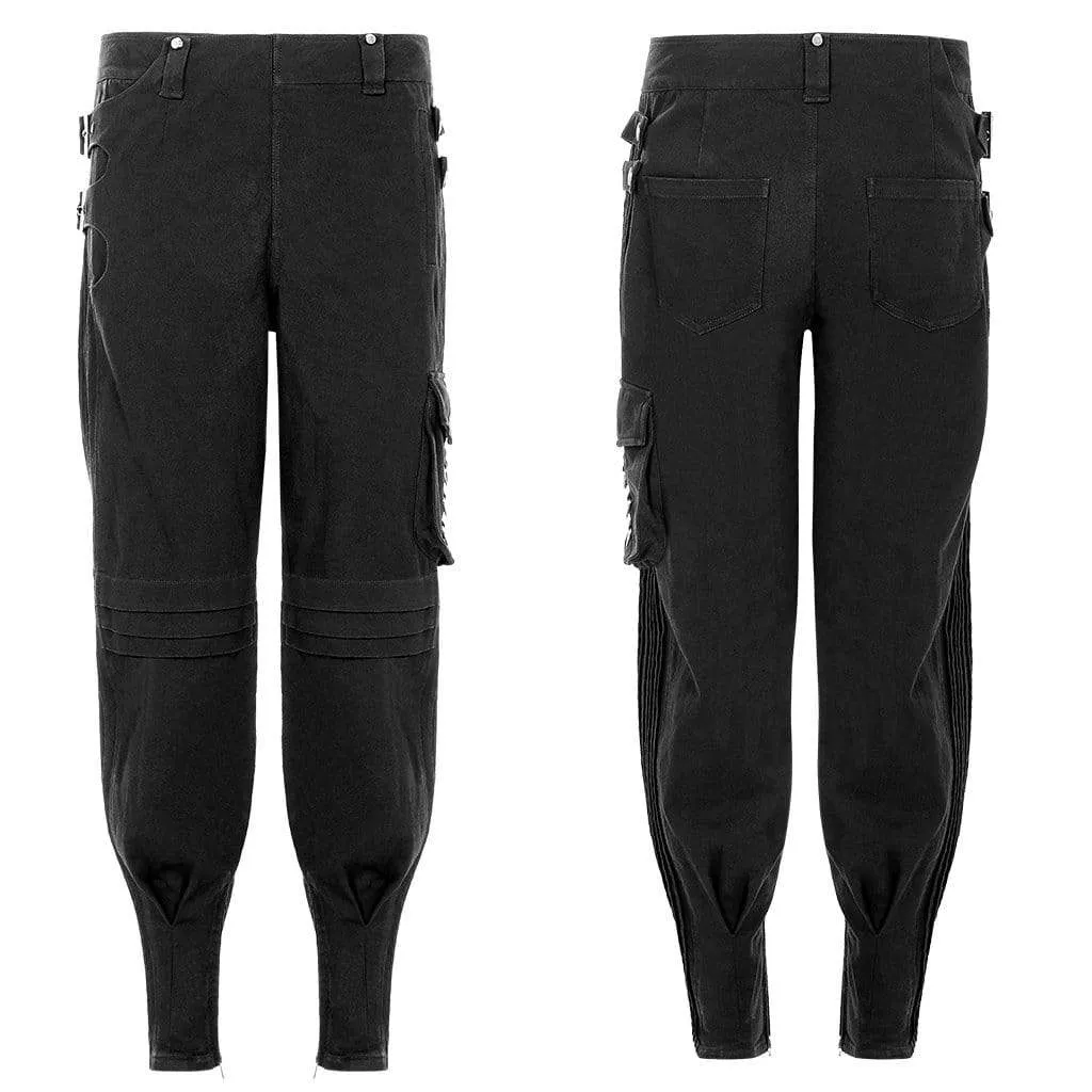 Men's Military False Two-piece Pants