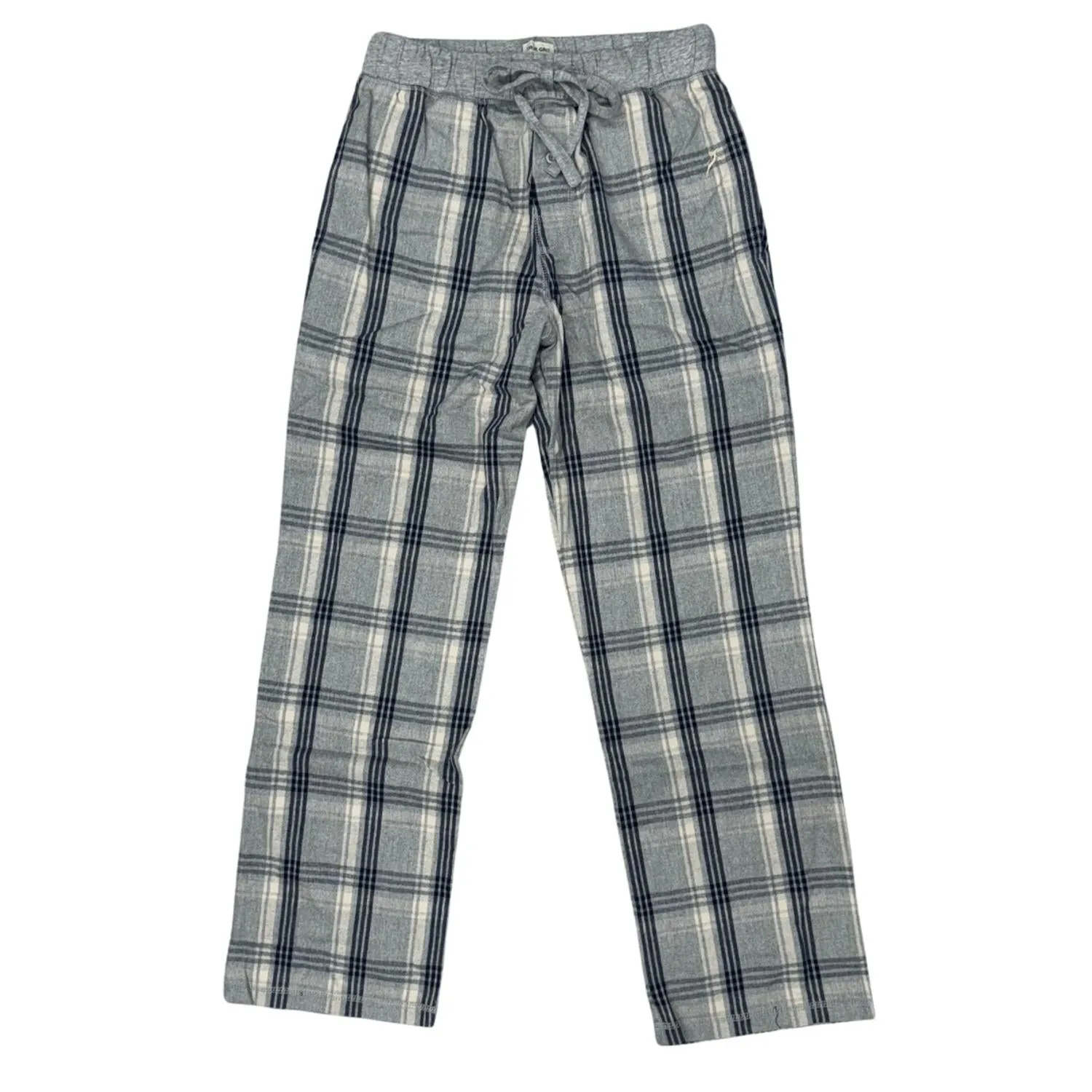 Men's Mountain Checks Flannel Pants In Grey