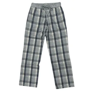 Men's Mountain Checks Flannel Pants In Grey