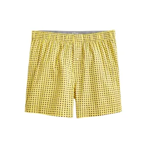 Men's Printed Boxer Shorts In Yellow