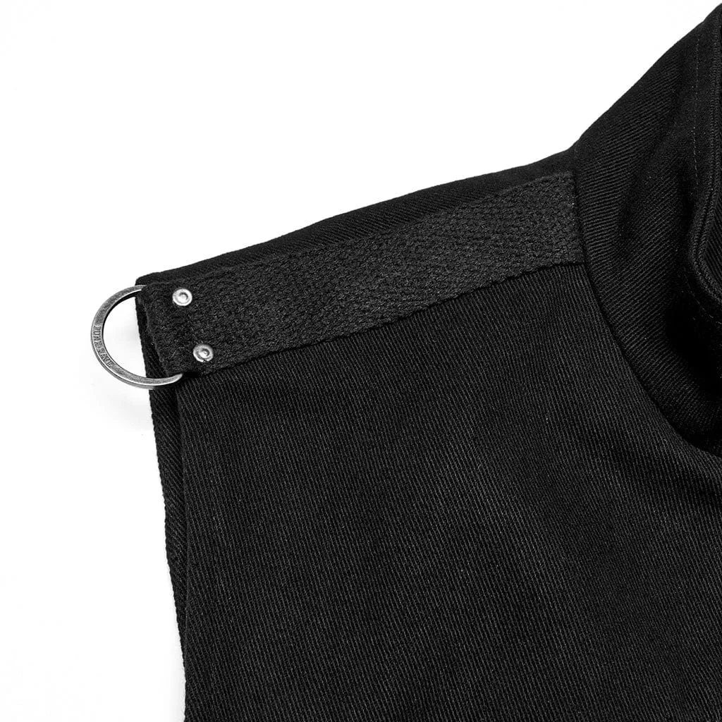 Men's Punk Buckle-up Spaghetti Strap Vest