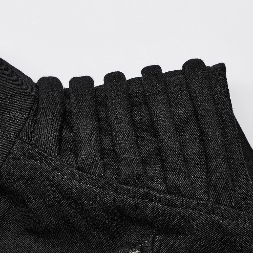 Men's Punk Stand Collar Vest