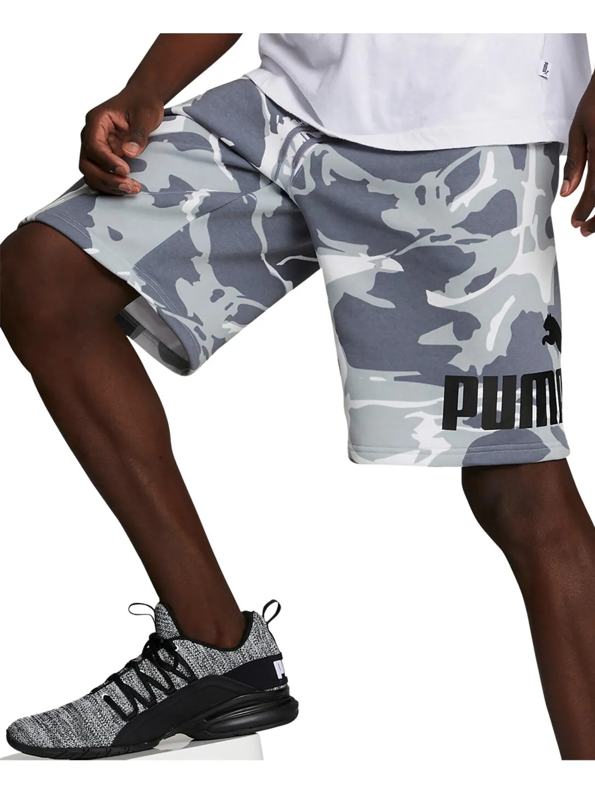 Mens Regular Fit Camouflage Flat Front