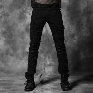 Men's Ripped Denim Harem Jeans
