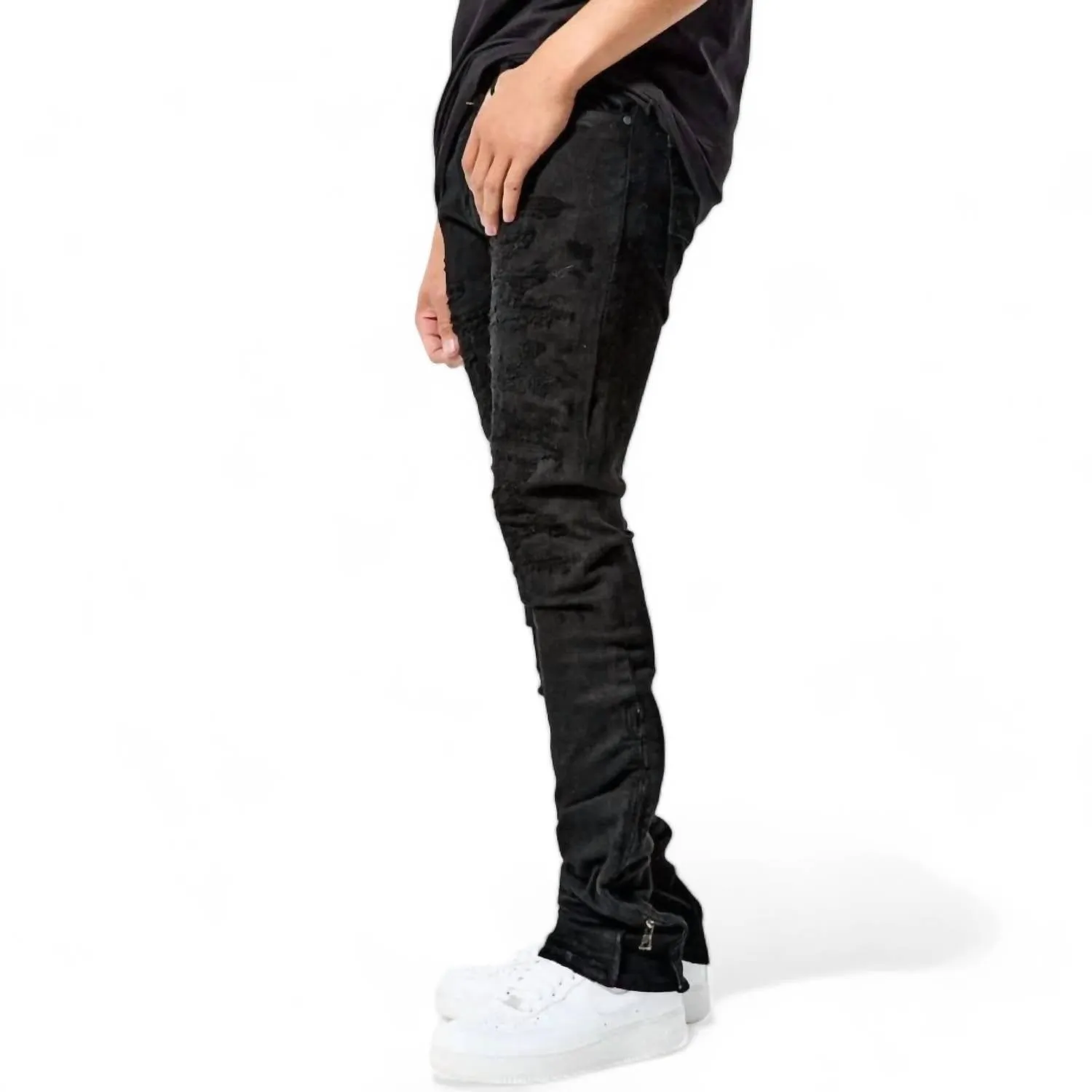 Men's Ross Pinnacle Denim Jean In Jet Black