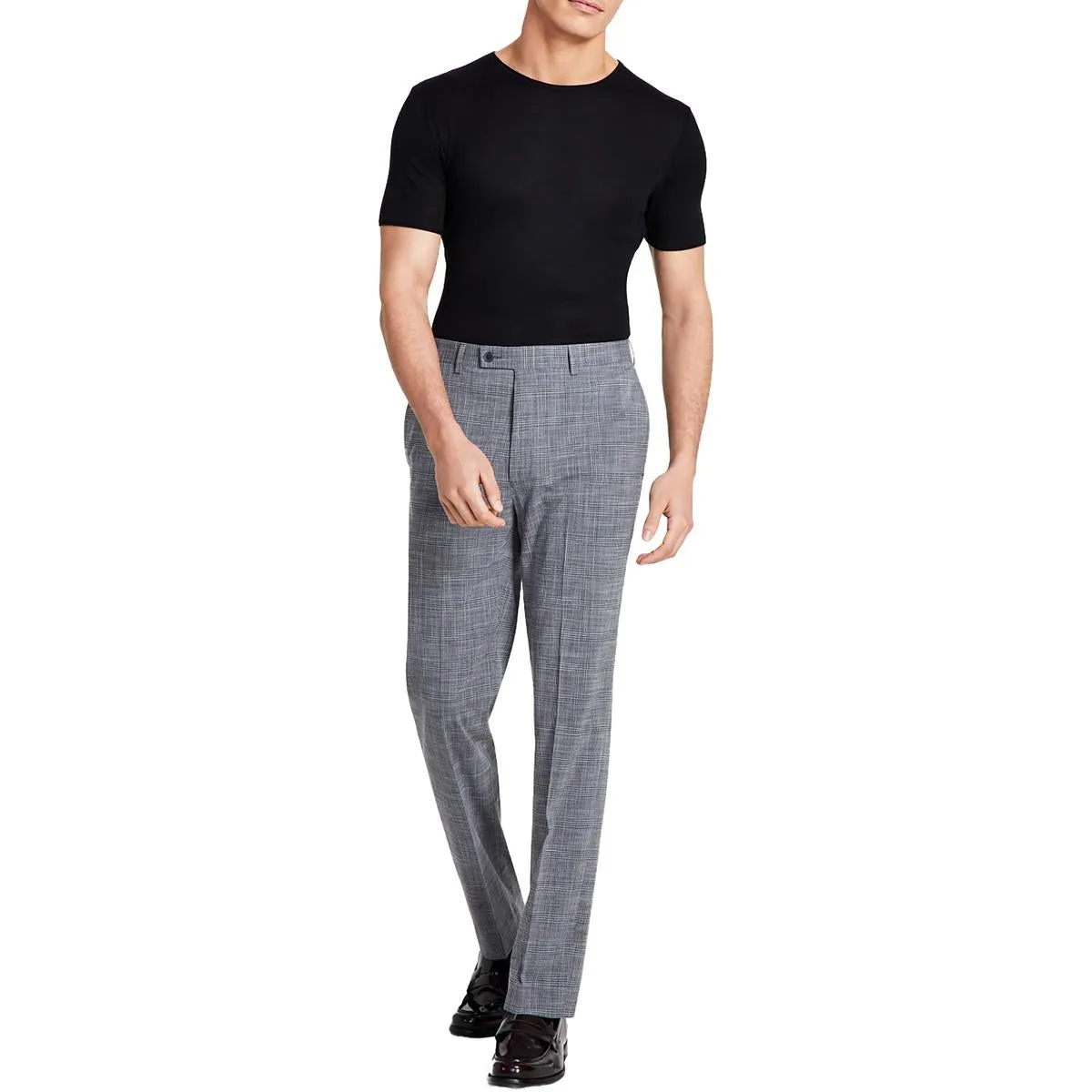 Mens Slim Fit Mid Rise Dress Pants