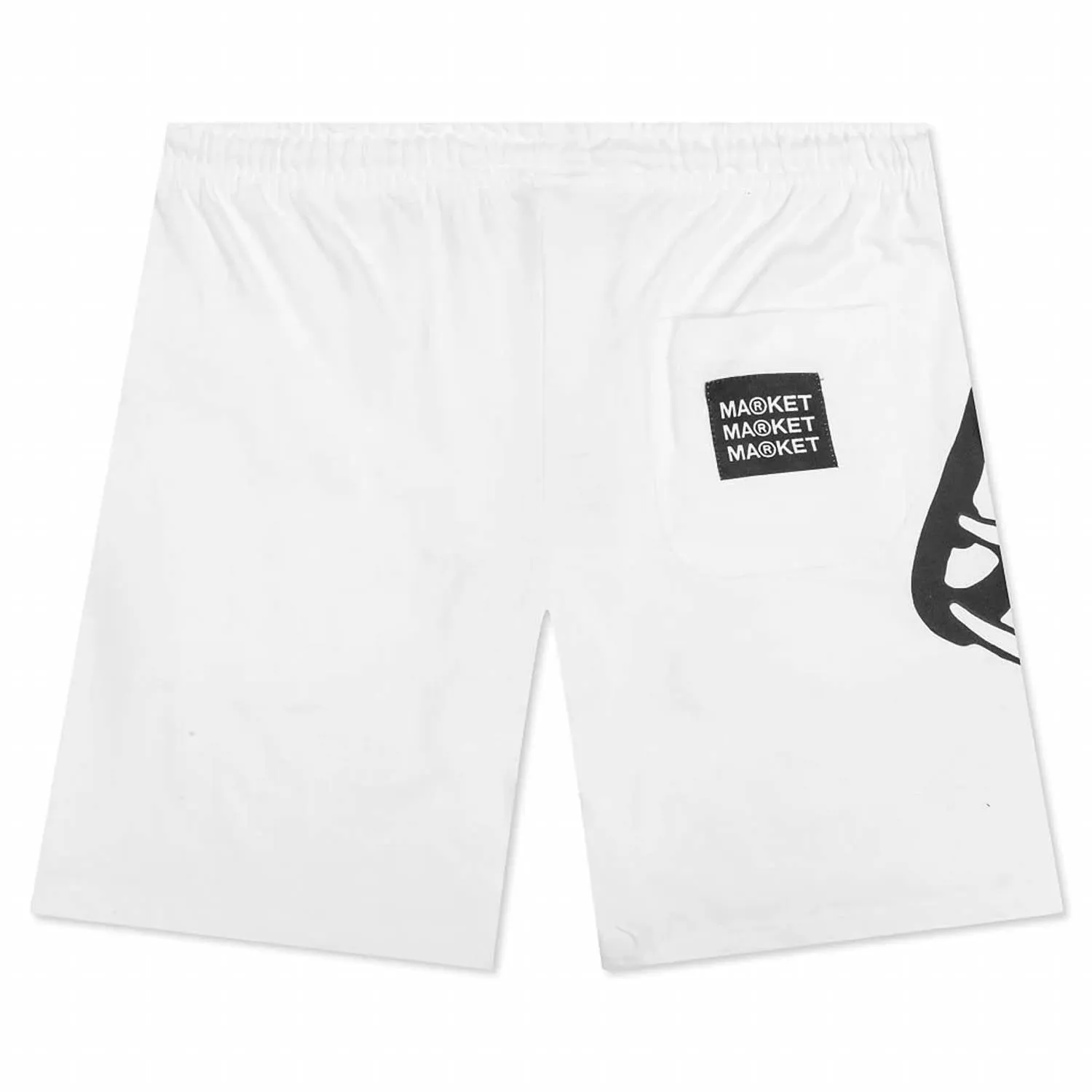 Men's Smiley In The Net Uv Shorts In White/black