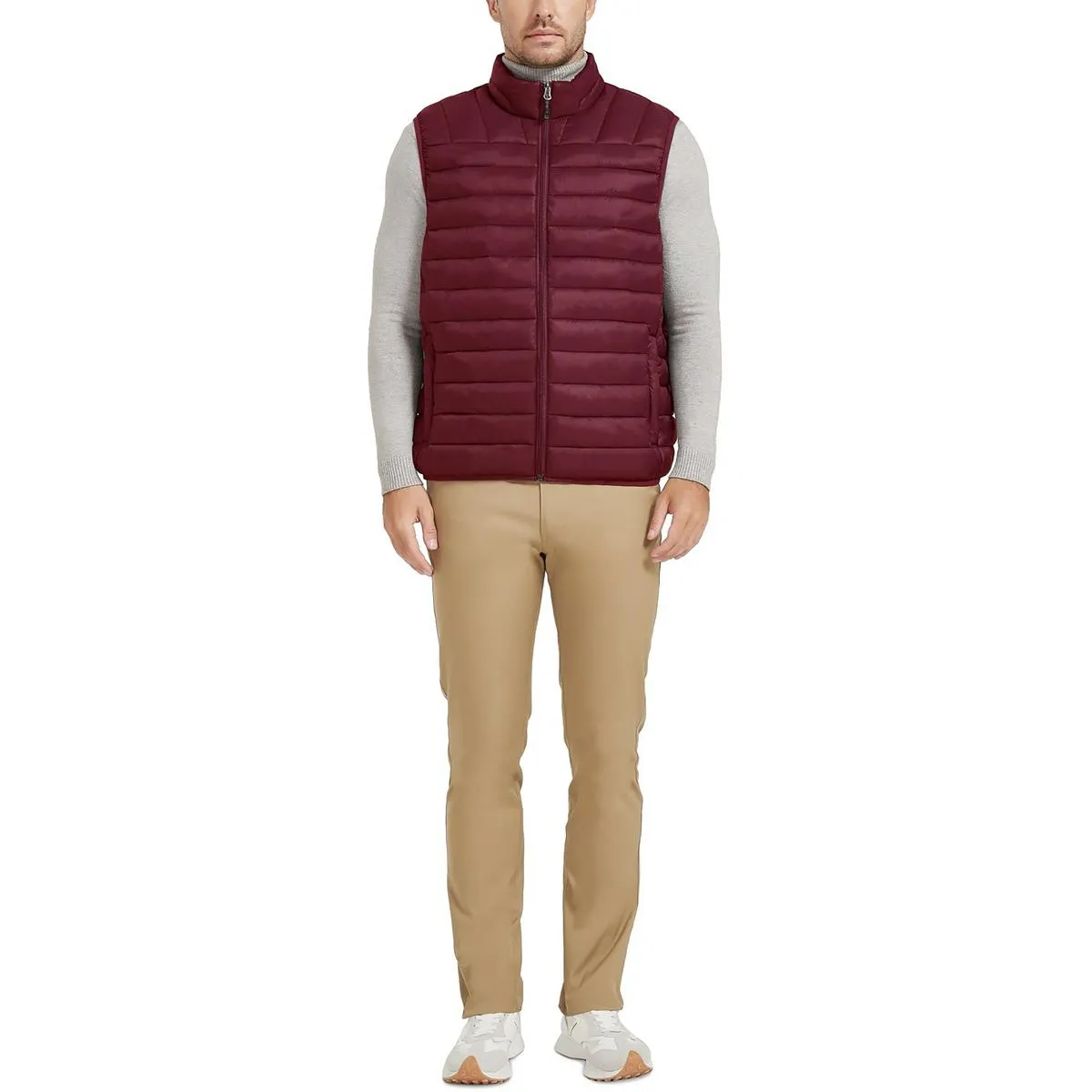 Mens Solid Nylon Vest
