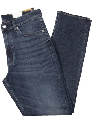 Mens Stretch Denim Tapered Leg Jeans