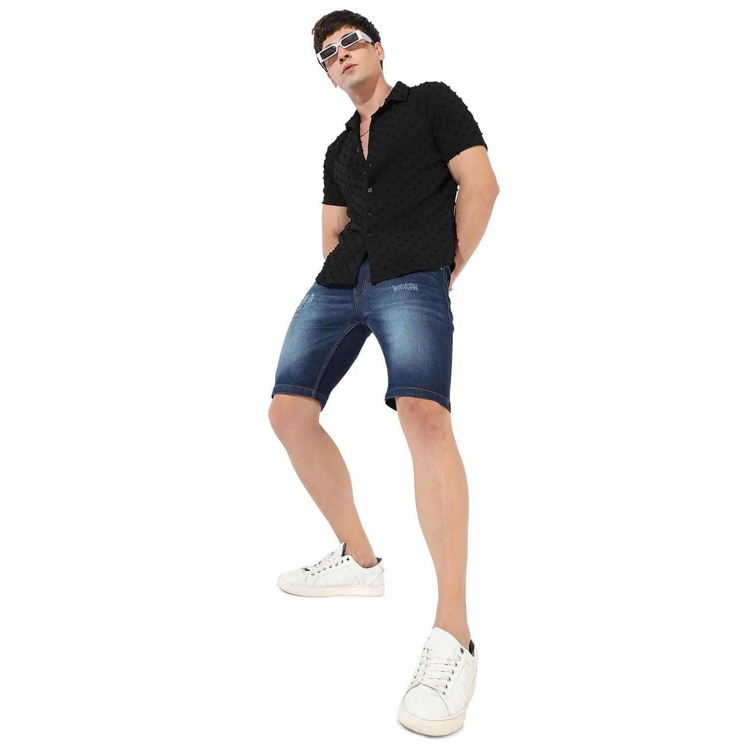 Men's Textured Casual Shirt