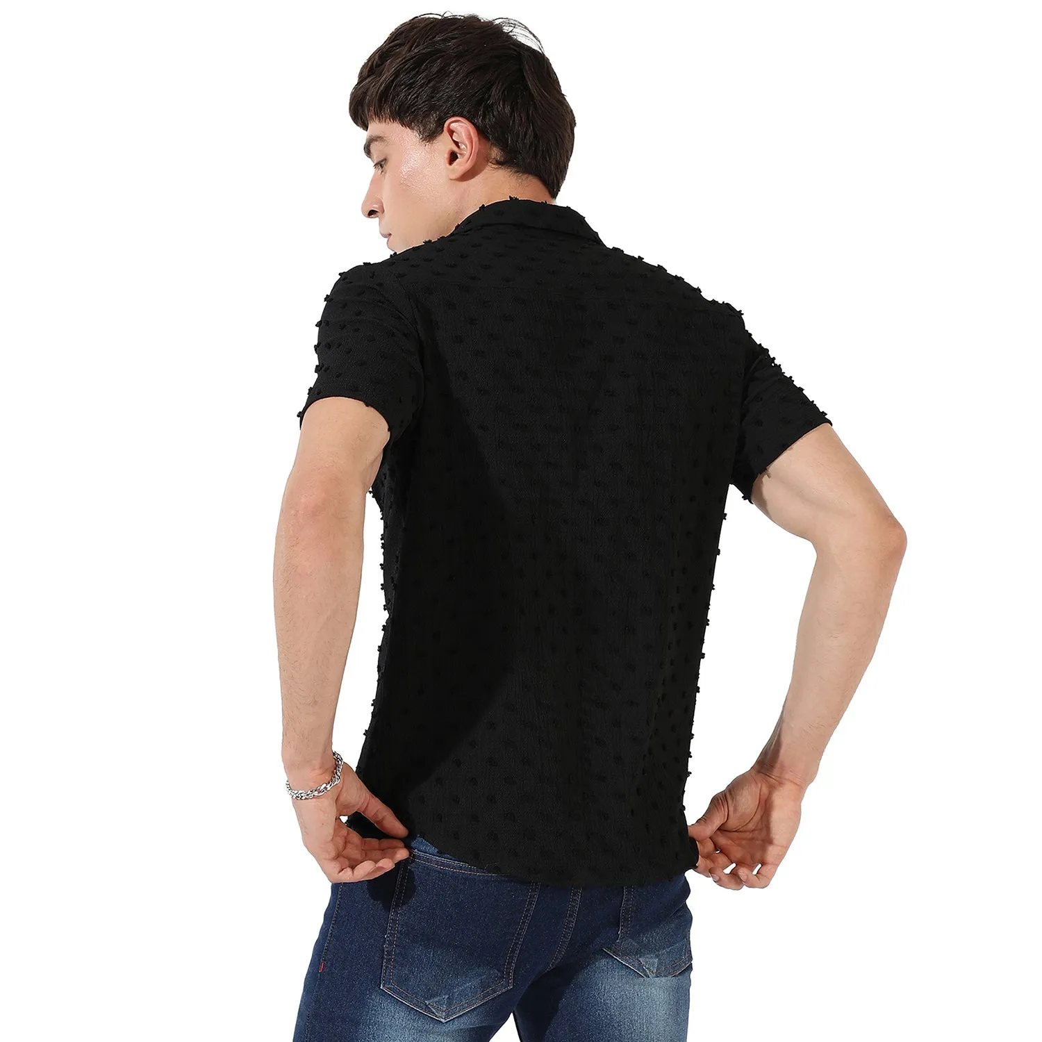 Men's Textured Casual Shirt