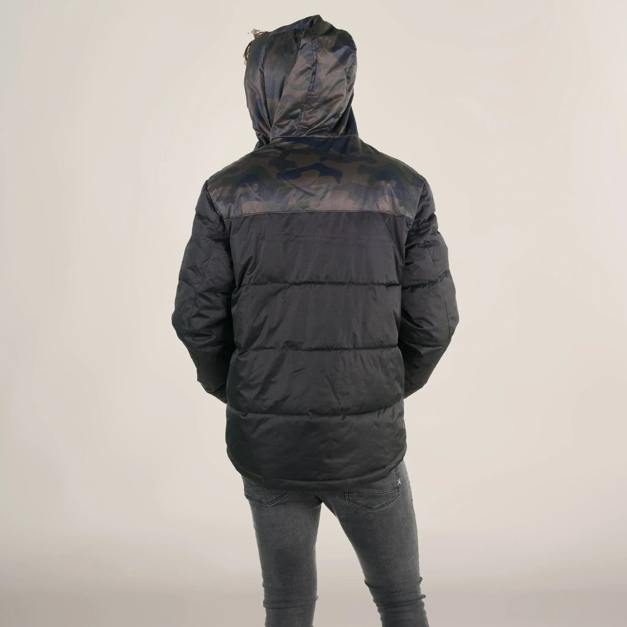 Men's Twill Block Puffer Jacket